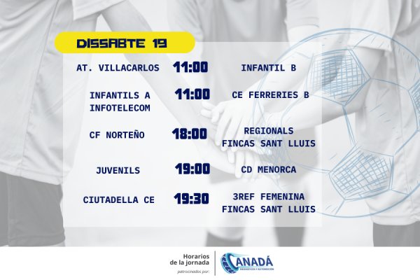 Horaris de la jornada