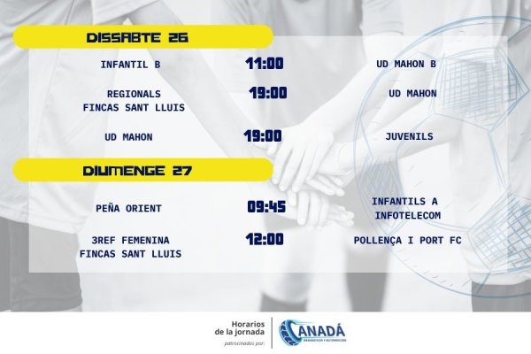 Horaris de la jornada